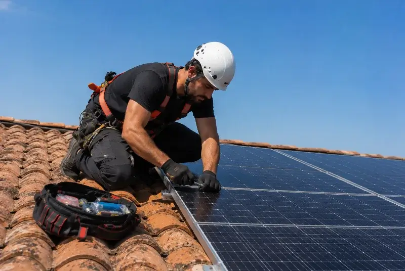 Maintenance et monitoring de panneaux solaires à Vercoiran